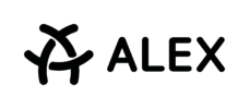 Logo von ALEX Logo pos schwarz