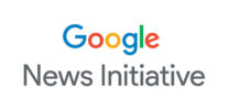 Logo von Google News Initiative Lockup Full Color Stacked